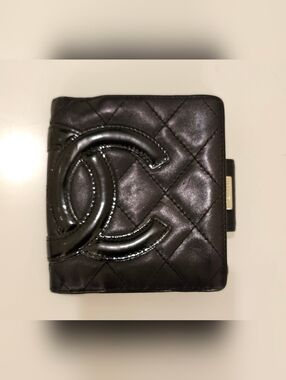 CHANEL CAMBON Compact Kisslock Wallet